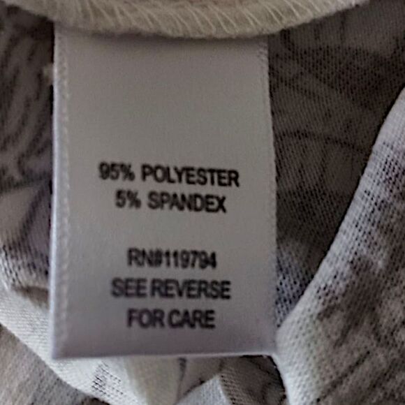 One World Graphic Tunic Top 1X Milan Artsy Plus Size Bling Asymmetric Sublimated - Picture 10 of 16